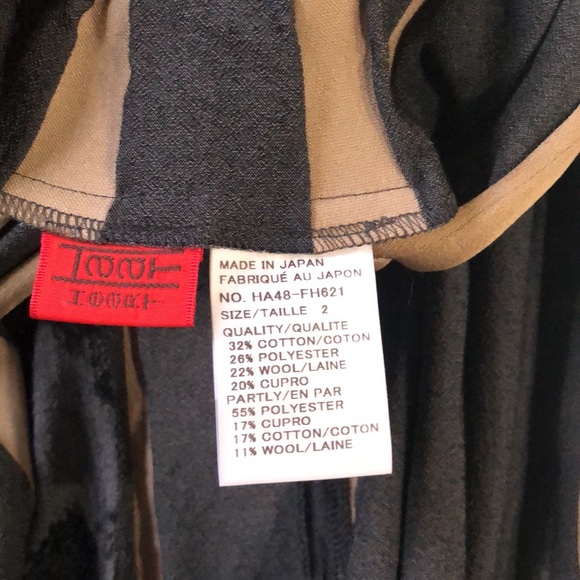 HearT Haat by Issey Miyake gray and gold dress size 2 - Picture 4 of 5